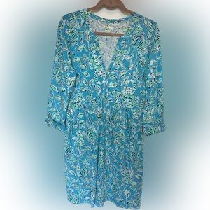 EUC Lilly Pulitzer 3/4 Sleeve Cotton Knit Dress